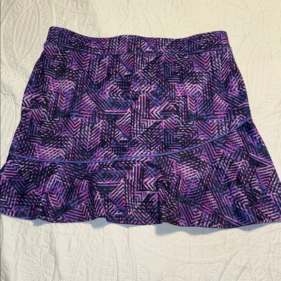 Patterned Purple Skirt - Picture 4 of 4